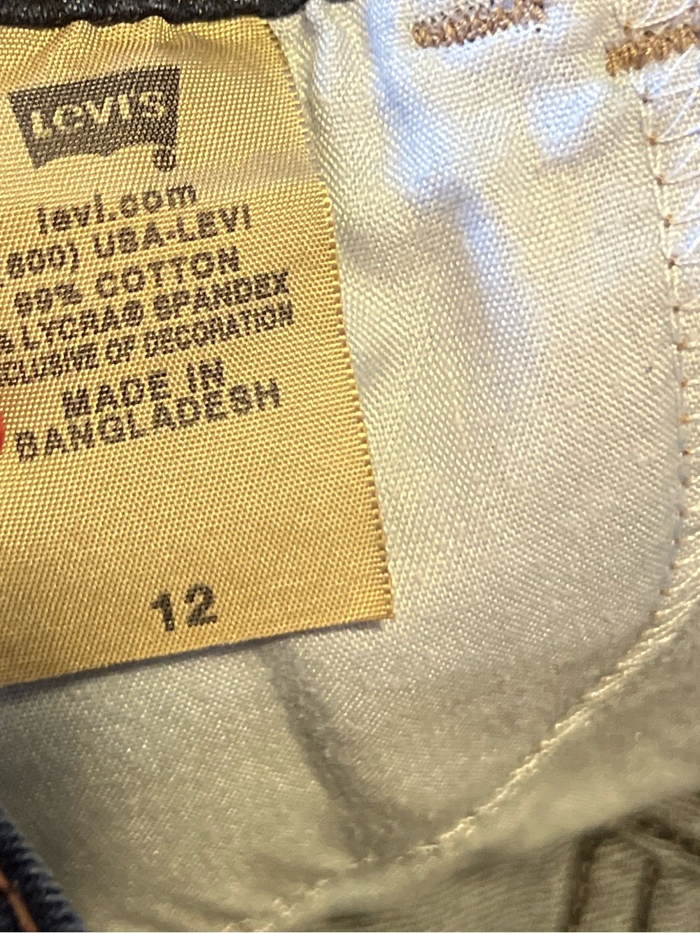 515 Jeans Levi's Blue Denim Jean Shorts - Picture 5 of 7